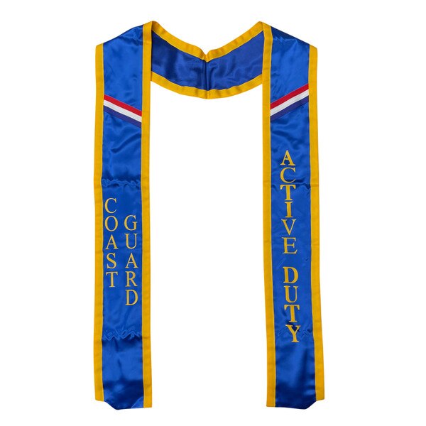 Graduation Stole - Active Duty Coast Guard